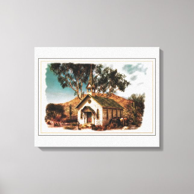 Cowboy Church Canvas Print (Front)