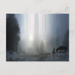 Cowboy Church Christmas Postcard