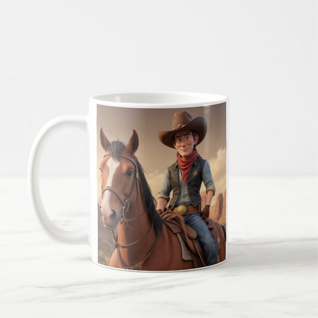 Cowboy  coffee mug (Left)