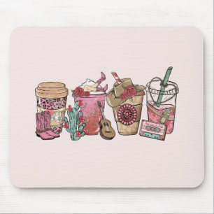 Cowboy Coffee Time Mouse Pad