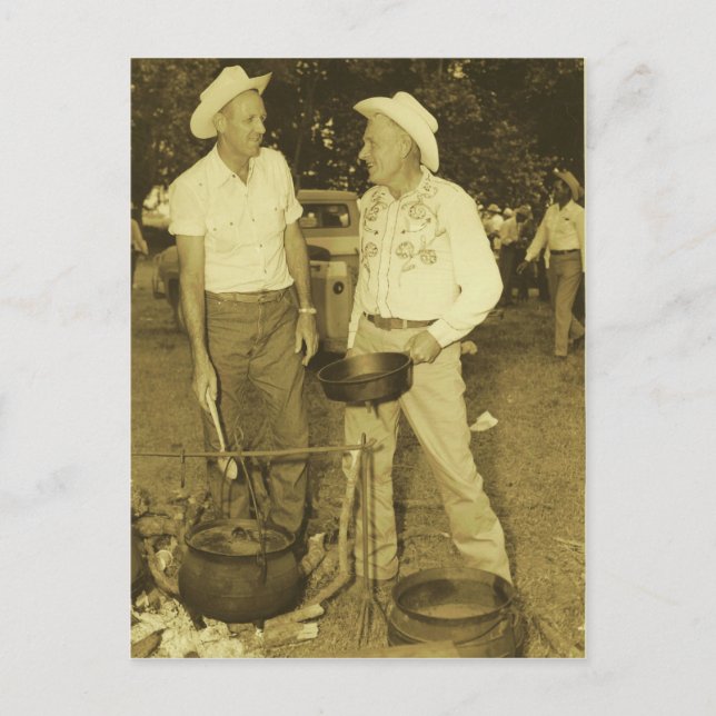 COWBOY COOKS POSTCARD (Front)