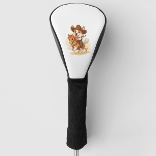 Cowboy Corgi – Western Rodeo Dog Golf Head Cover