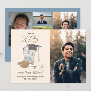 Cowboy Country Photo Graduation Announcement