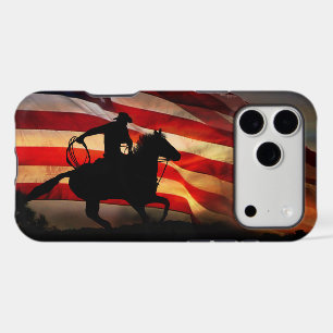 Cowboy Country Western American Flag Rodeo