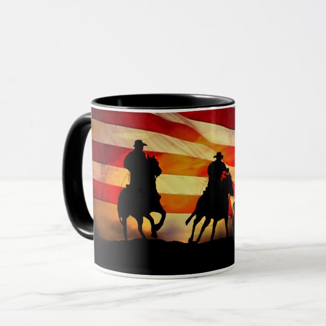 Cowboy Country Western Cattle Drive Mug (Front Left)
