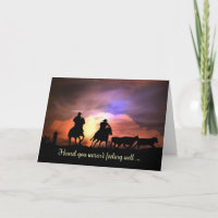 Cowboy Country Western Get Well Card