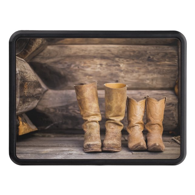 Cowboy & Cowgirl Boots Hitch Cover (Front)