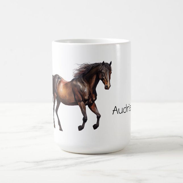 Cowboy Cowgirl Horse Coffee Mug (Center)