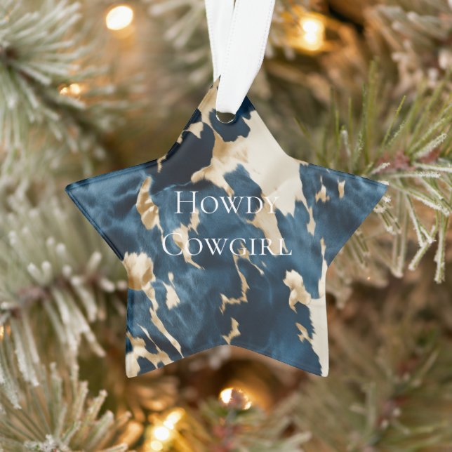 Cowboy Cowgirl Western Blue Cream Gold Cowboy (Arbre)