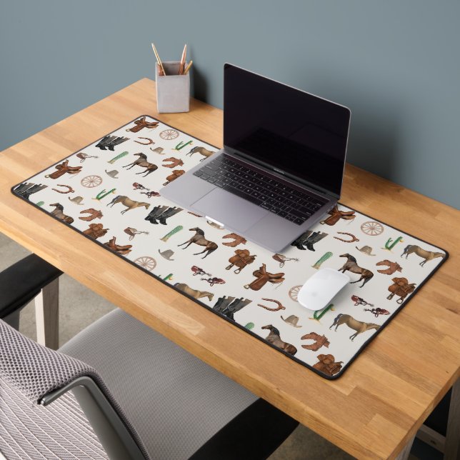 Cowboy Cowgirl Western Rodeo Pays Motif (Bureau 2)