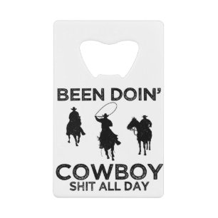 cowboy credit card bottle opener