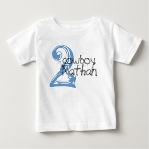 Cowboy  Customizable 2nd Birthday Tshirt