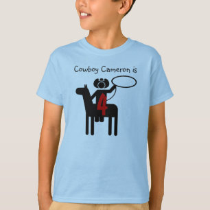 Cowboy Customizable Birthday T-shirt