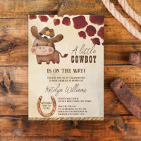 Cowboy cute baby horse western baby shower