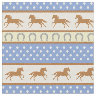 Cowboy Cute Baby Nursery Country Kids Horse Fabric