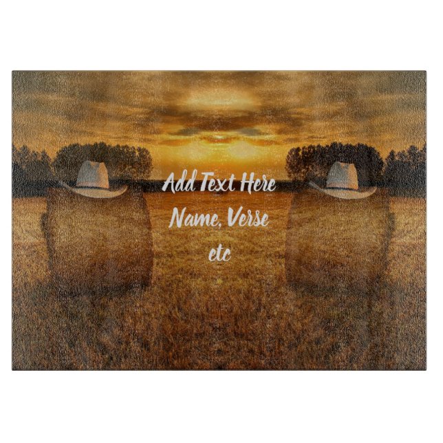 Cowboy Cutting Board (Front)