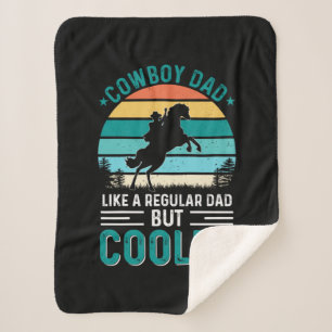 Cowboy Dad Sherpa Blanket