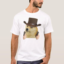 Cowboy Dog Funny Meme Doge Holding Guns Memes