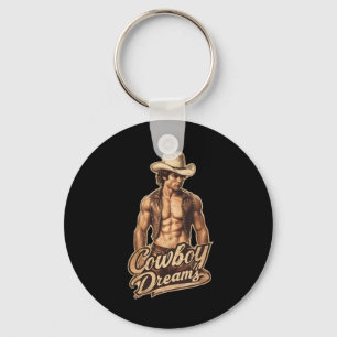 Cowboy Dreams Sticker Keychain