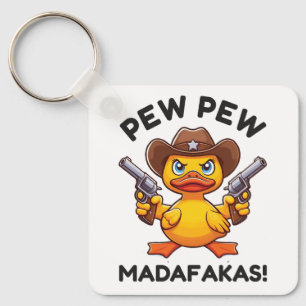Cowboy Duck Sheriff Keychain