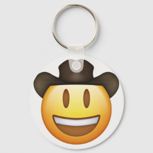 Cowboy Emoji Keychain