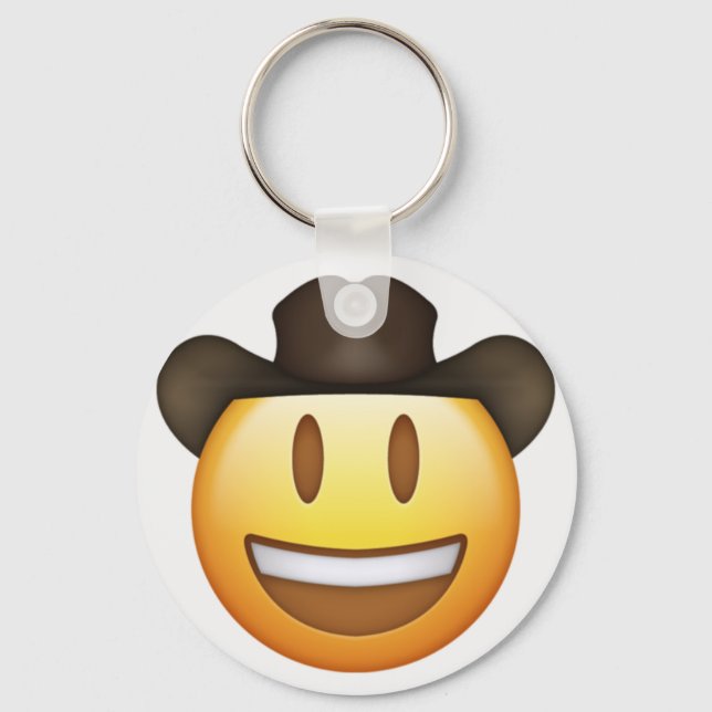 Cowboy Emoji Keychain (Front)