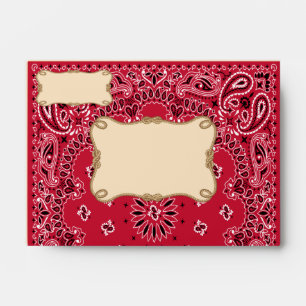 Cowboy, enveloppes du style A6 de Bandana