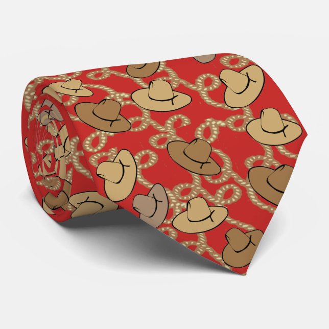 Cowboy et cravate occidentaux de lassos (Roulé)