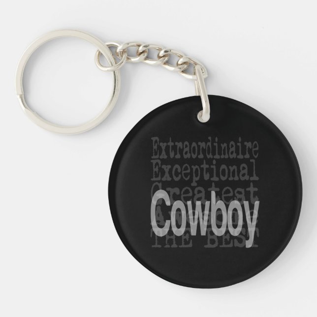 Cowboy Extraordinaire Keychain (Front)