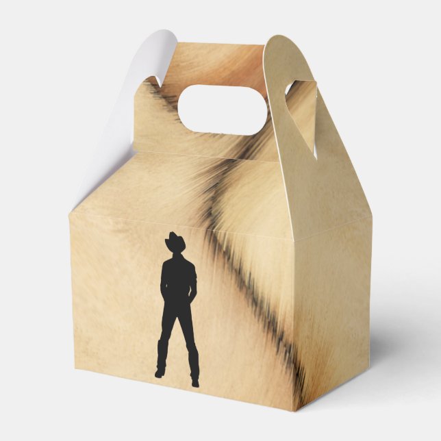 Cowboy Favor Box (Front Side)