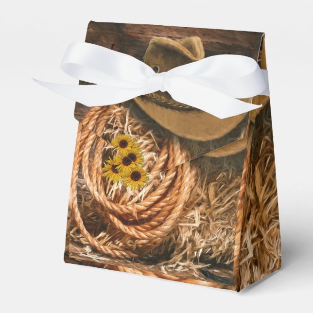 Cowboy Favor Box (Front Side)