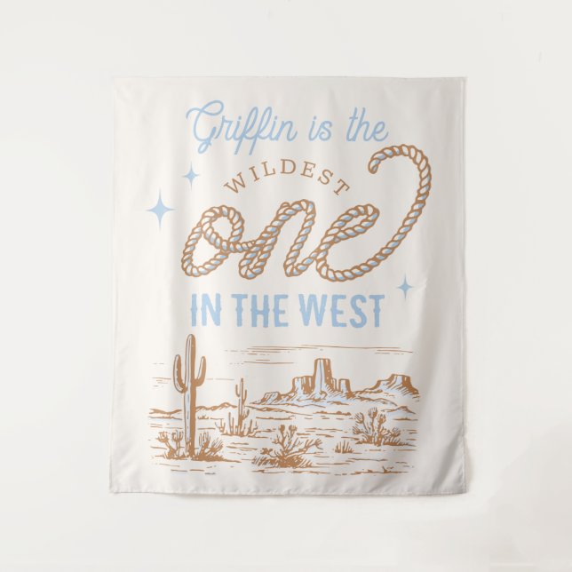 Cowboy First Birthday Tapestry (Front)