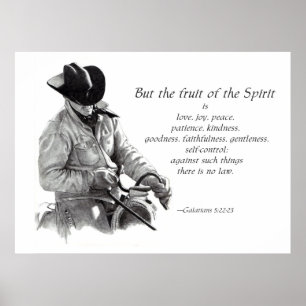 COWBOY : FRUITS DE L'ESPRIT : POSTER D'ART PÉNITEN