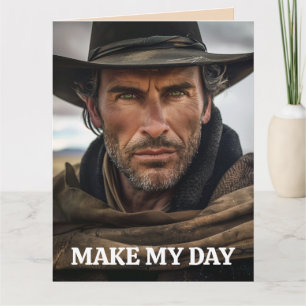 COWBOY FUNNY BIRTHDAY GREETING CARD