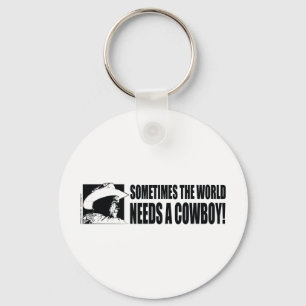 Cowboy George W Bush Keychain