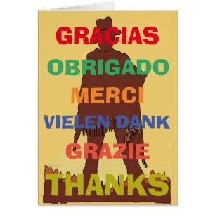 Cowboy, Gratitude in several languages, edit text