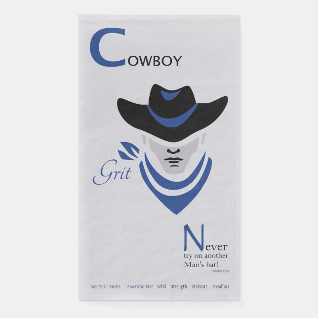 Cowboy Grit Napkin (Front)