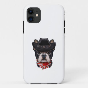 Cowboy Hat and Flag French Bulldog For Dog Lover iPhone 11 Case