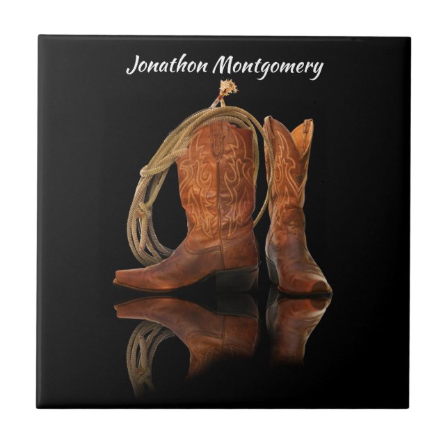 Cowboy Hat and Rope Tile (Front)