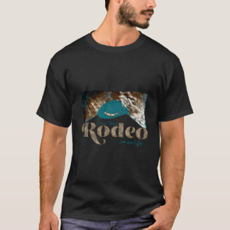 Cowboy Hat Cowhide I Run This Rodeo Mom Life Weste T-Shirt