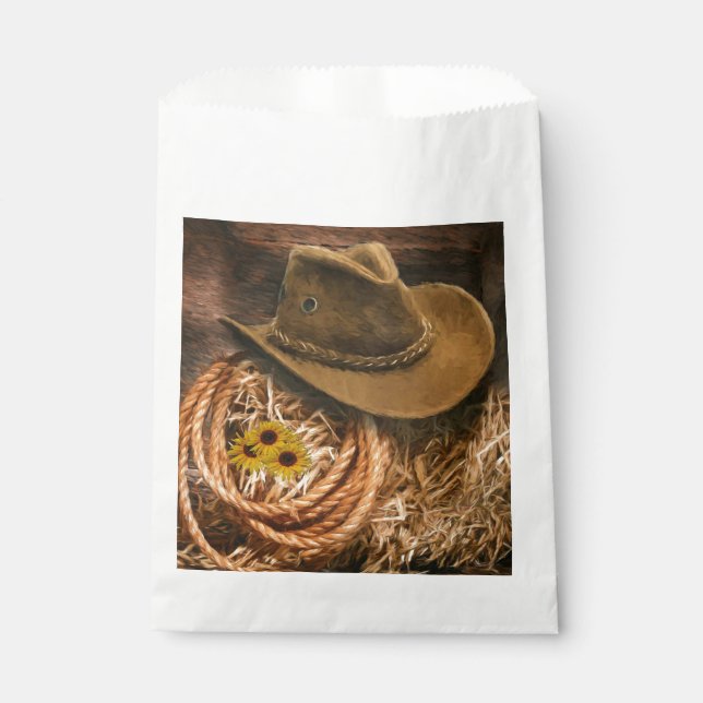 Cowboy Hat Favour Bag (Front)