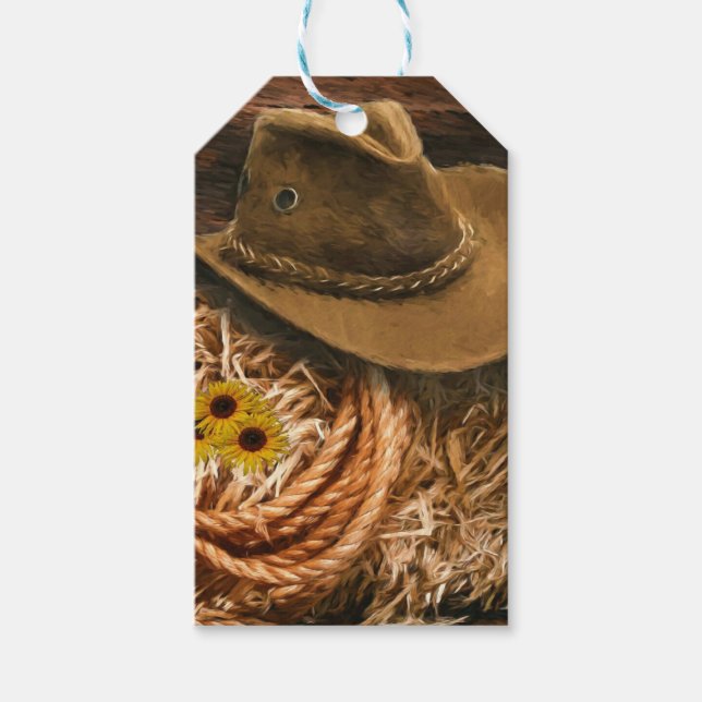 Cowboy Hat Gift Tags (Front)