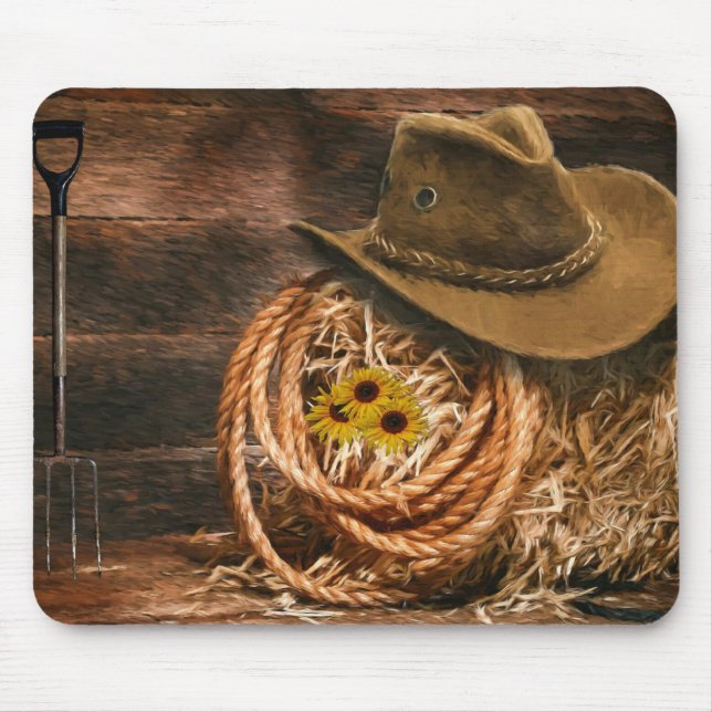 Cowboy Hat Mouse Pad (Front)