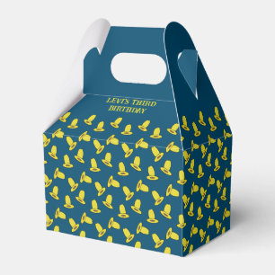 Cowboy Hat Third Birthday Party Favor Box