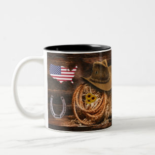Cowboy Hat Two-Tone Coffee Mug