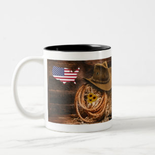 Cowboy Hat Two-Tone Coffee Mug