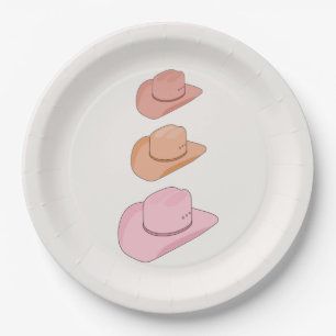 Cowboy Hats Paper Plate