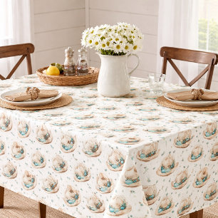 Cowboy Hats Turquoise Accents Tablecloth