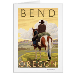 Cowboy & Horse - Bend, Oregon