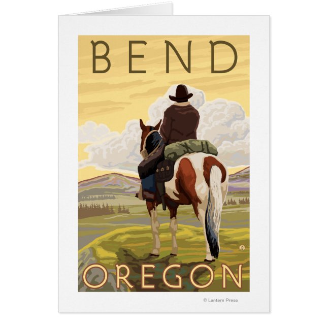 Cowboy & Horse - Bend, Oregon (Front)